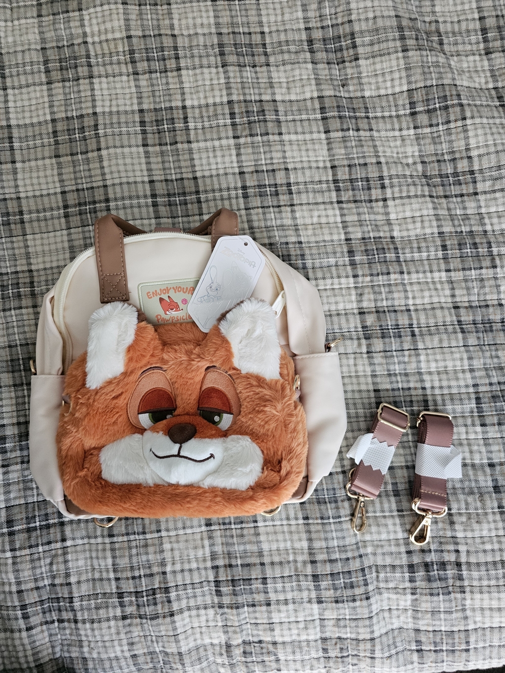Zootopia Nick Wilde Mini Backpack With Detachable Plush Crossbody